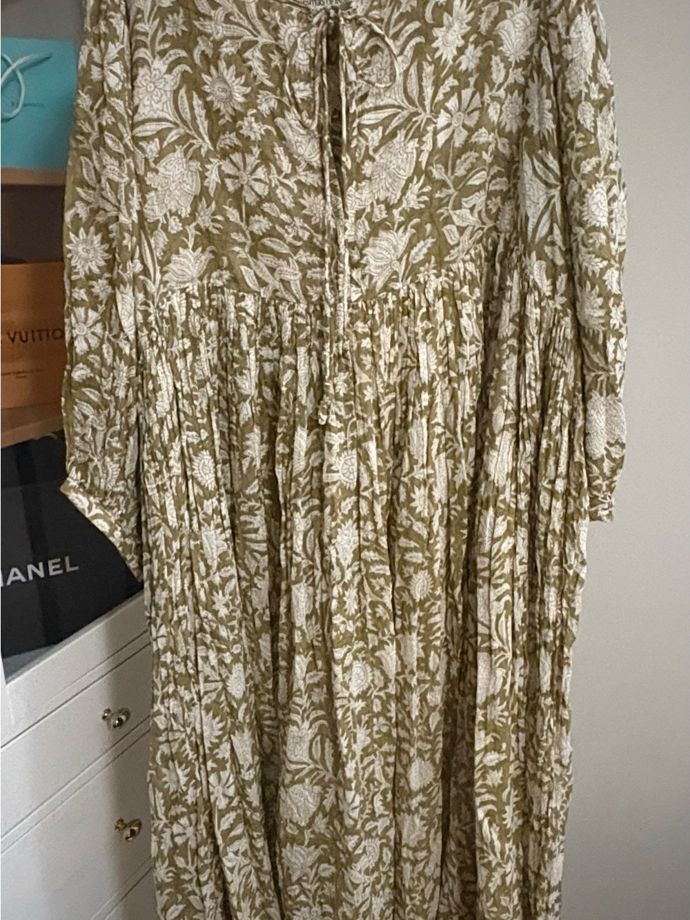Daughters of India Kyra Midi Olive Size XXL - Picture 3 of 11